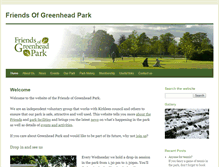 Tablet Screenshot of friendsofgreenheadpark.org.uk